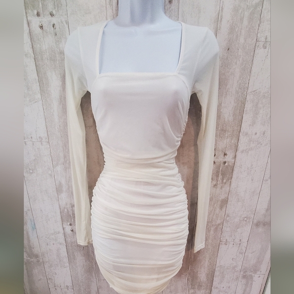 Fashion Nova Elegant White Long Sleeve Dress - Picture 6 of 11